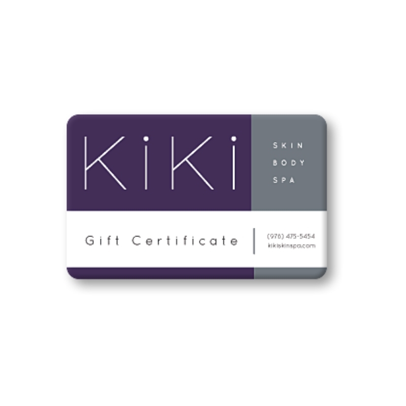 Kiki Skin Products Shop Online Gift Certificate Card