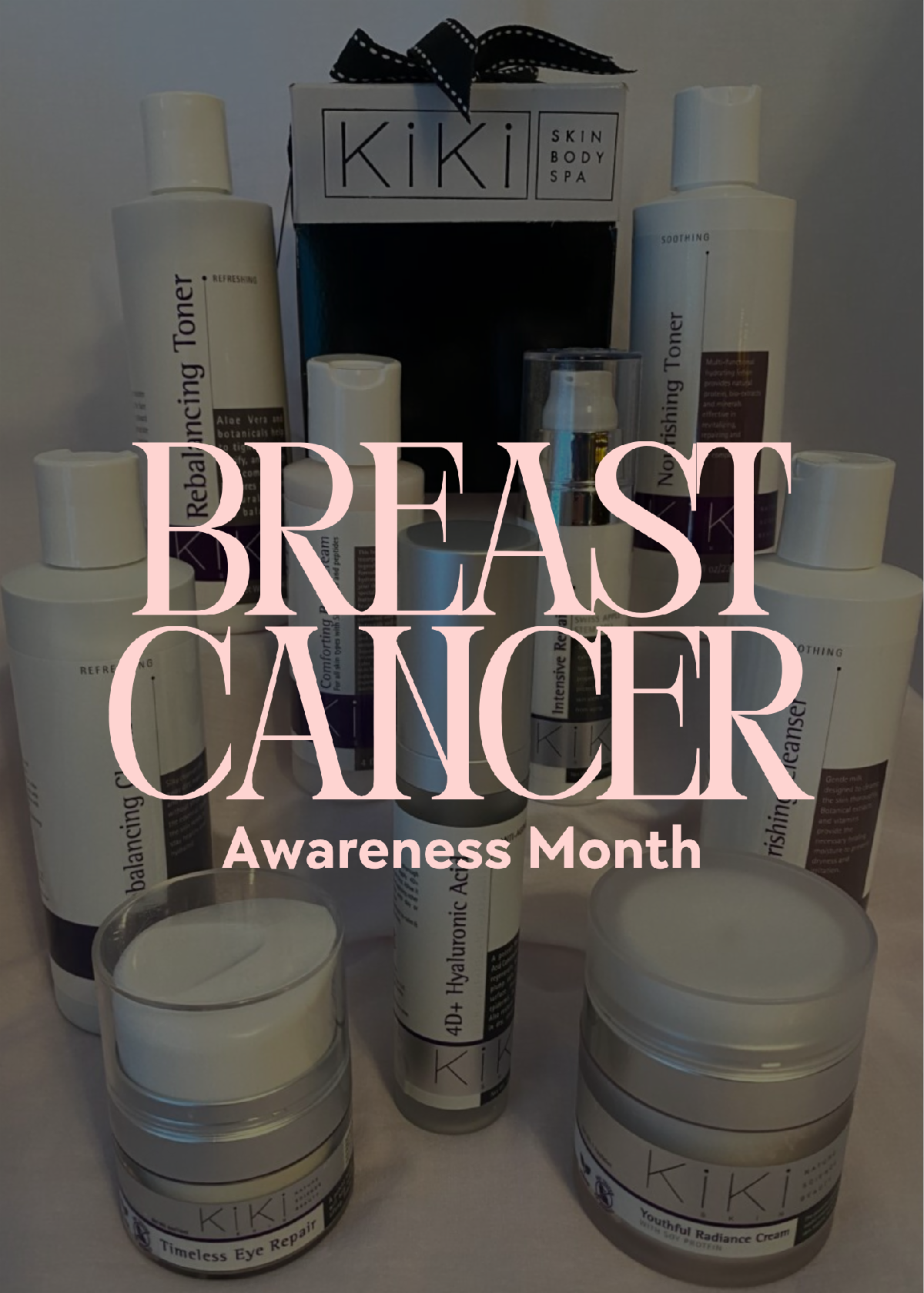 Kiki Kosmetiks products for Breast Cancer Awareness Month